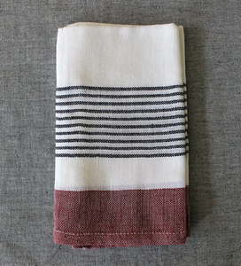 Serviette de cuisine en coton gaufré à carreaux multicolores (rouge, bleu, vert), disponible à prix de gros. - Product Image 5