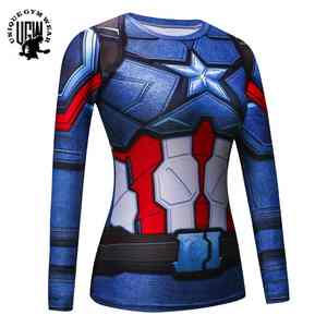 Vente en gros de maillots de compression et de rashguards pour hommes, personnalisables, colorés, à manches longues, avec impression par transfert thermique, unisexe, OEM, en Spandex respirant - Product Image 1