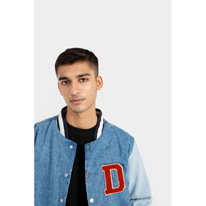 Custom OEM Outdoor Varsity Jacket Custom Logo Custom Embroidery Men Street Wear Light Varsity Jackets - Product Image 3
