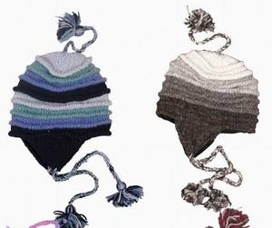 Bonnets d'hiver à oreilles couvrantes en laine de Nouvelle-Zélande 100% tricotés à la main avec doublure en polaire - Product Image 2