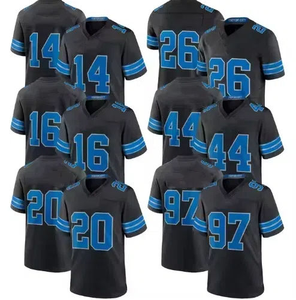 Expédition immédiate Nouveautés 2025 Maillots de football américain à manches courtes imprimés pour hommes à prix abordable - Product Image 1