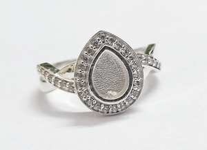 Anillo con forma de pera de Plata de Ley 925, 5x7mm, bisel de montaje, circón, bricolaje, buena resina, cenizas, regalo de trabajo, su proveedor personalizado - Product Image 2