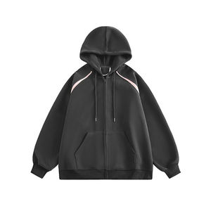 เสื้อฮู้ดซิปผู้หญิงไซส์ใหญ่ ผ้าฝ้ายฟลีซ 100% สำหรับฤดูหนาว ขายส่ง ปรับแต่งขนาดและสีได้ คุณภาพสูง - Product Image 4