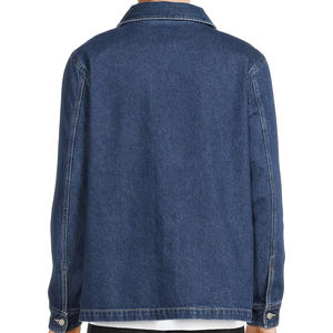 แจ็กเก็ตยีนส์สำหรับผู้ชายเสื้อแจ็กเก็ตผ้าเดนิมติดกระดุมกันลมสำหรับผู้ชาย - Product Image 3