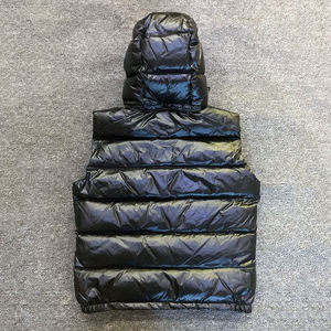 Chaleco Acolchado Personalizado de Alta Calidad, Chaleco Cortavientos con Cremallera y Logotipo, Chaleco de Plumón para Hombre, Venta al Por Mayor - Product Image 3