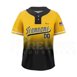 Maillots de baseball col en V personnalisés, respirants, à séchage rapide, 100 % polyester, taille confortable, vente chaude, haute qualité, vente en gros - Product Image 4