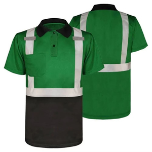 เสื้อโปโลสะท้อนแสงความปลอดภัยแบบกำหนดเอง แขนสั้น สำหรับงานก่อสร้าง เสื้อทำงานไฮวิซ สำหรับผู้ชาย ปี 2025 - Product Image 1