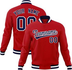 Veste universitaire personnalisée avec manches en cuir mélange de laine corps broderie Logo Applique Teamwear College Bomber Jacket Factory - Product Image 3