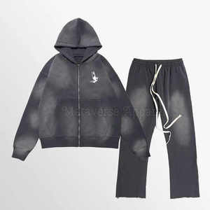 Survêtement personnalisé pour hommes, tenues coupe-vent en nylon, ensemble veste de sport, survêtement de jogging à demi fermeture éclair pour hommes - Product Image 1