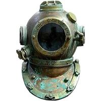 Casque nautique de plongée sous-marine Navire maritime Casque décoratif Vintage fait à la main Marine Divers Casque de plongée