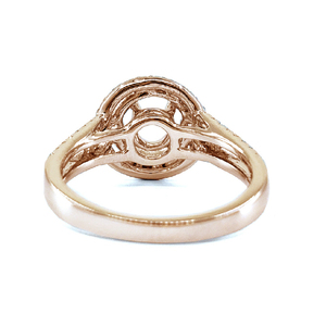 Bague de fiançailles et de mariage classique en or rose massif 18 carats de haute qualité avec diamant naturel serti à griffes de 0,72 ct pour femme, fabriquée en Chine - Product Image 3