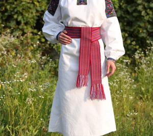 Cinturón Tejido Ucraniano, Cinturón Étnico Folclórico Tejido a Mano para Mujer, Cinturón Bordado Tradicional Bohemio - Product Image 5