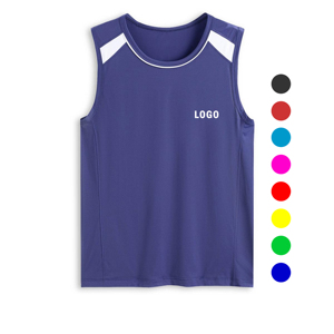 Camiseta sin mangas de cuello redondo de Color sólido para hombre de último diseño de alta calidad al por mayor camiseta sin mangas de entrenamiento de gimnasio para hombre - Product Image 3
