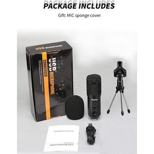 Microfono a condensatore professionale per telefono e USB con supporto per la registrazione e la trasmissione - Product Image 6