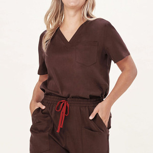 Nouveaux ensembles de blouses médicales pour femmes, personnalisables, imperméables, en spandex extensible, uniformes de clinique pour médecins, vêtements pour femmes - Product Image 1