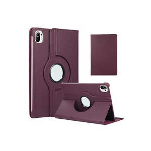 Étui de protection en similicuir violet Netzy à 360 degrés pour tablette Xiaomi Mi Pad 5 avec support rotatif - Product Image 1