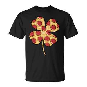 T-shirt Shamrock Pizza pour la Saint-Patrick, pour les amateurs de cuisine irlandaise, produit promotionnel - Product Image 1