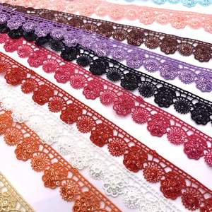 Garnitures en tissu de dentelle de coton de polyester de haute qualité franges accessoires de couture offres exclusives pour les acheteurs en gros - Product Image 2