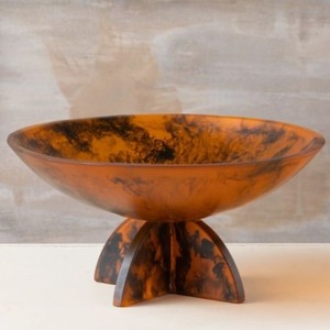 Handmade Indian <b>Resin</b> American Style Fruit Bowl Eco-Friendly Decorative Tableware Trending Salad Set Homeware Hand Carved Bowl - Product Image 1