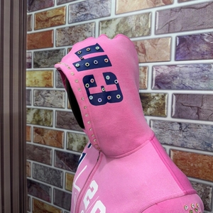 ODM OEM Custom Men's <b>Zip</b>-up <b>Hoodie</b> with Acid Wash & Embroidered Rhinestones Customizable <b>Hoodie</b> with Embroidered Rhinestones - Product Image 4