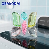 Capsules de lessive personnalisées OEM à six cavités, perles concentrées parfumées pour vêtements