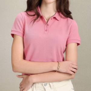 Camiseta transpirable de manga corta 100% algodón de calidad Premium para mujer, ropa de calle deportiva informal de tenis personalizable de verano - Product Image 4