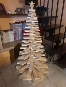 UNIQUE <b>CHRISTMAS</b> <b>TREE</b> ECO FRIENDLY DECORATION HANDMADE GIFT High Quality Customizable Ornamental Wooden <b>Tree</b> Made Cherry Any - Product Image 6