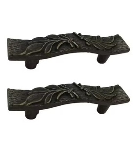 Tiradores de hierro negro mate para puertas de madera y puertas de Granero Estilo industrial duradero con atractivo acabado estructurado - Product Image 5