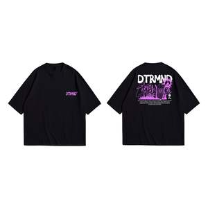 เสื้อยืดผู้ชายผ้าฝ้าย 100% ระบายอากาศได้ดี สีพื้น ทรงปกติ น้ำหนัก 180 กรัม พิมพ์โลโก้ตามสั่ง สำหรับสตรีทแวร์ - Product Image 1