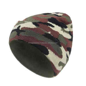 Gorro de pescador de Jacquard personalizado, tejido de camuflaje acrílico para invierno, logotipo personalizado de alta calidad, diseño de letras para playa - Product Image 2