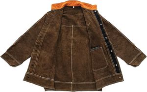 Veste de soudage en cuir - Protection exceptionnelle contre la chaleur et les flammes, manteau robuste - Product Image 5