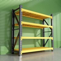 Estantería Metálica Ajustable de Bajo Precio y Estantes de Almacenamiento para Almacén, Estantería Metálica de Servicio Mediano