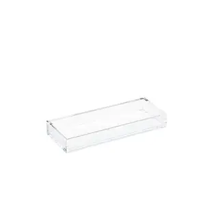 Acrylic serving tray paper tray with insert tray with handles for customized size cheap price with hot sale product