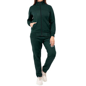 Ensemble de survêtement pour femmes de haute qualité, 100% coton, confortable, décontracté, élégant, vente en gros - Product Image 5
