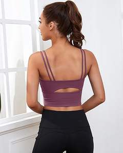 Sujetador Deportivo de Yoga sin Tirantes de Alta Calidad y Soporte Premium para Mujer, Color Personalizado, Características Antibacterianas y de Secado Rápido en la Parte Delantera - Product Image 6