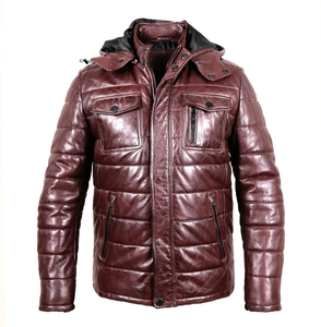 Veste bouffante légère à manches longues pour femmes sur mesure Veste en cuir à capuche essentielle pour l'hiver - Product Image 6