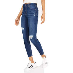 Jeans Skinny da Donna a Vita Alta, Stile Vintage, Blu Misura 9, in Denim Elasticizzato Traspirante Lavabile, Modello Celebrity Pink - Product Image 1