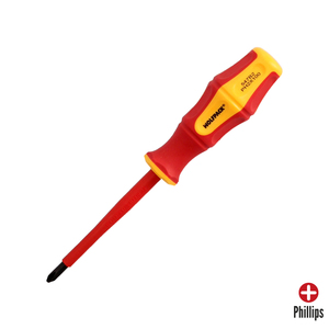 Cacciavite isolato Phillips certificato VDE 1000V. Misura PH 2 - 6,0 x 100 mm. - Product Image 1