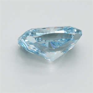 Diamant de laboratoire bleu vif fantaisie, taille ovale, forme fantaisie, couleur rose, avec perçage laser, certifié IGI DD - Product Image 3