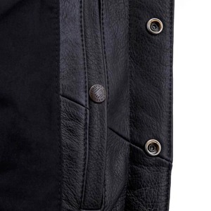 Gilet en cuir pour hommes Offre Spéciale col montant vêtements de mode pour l'hiver vêtements populaires - Product Image 6