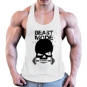 Haute qualité hommes coupe décontractée 94% coton 6% Spandex Gym entraînement débardeur couleur personnalisée Stringer pour exercice respirant - Product Image 2