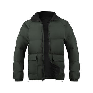 Hombres alta calidad bordado cremallera grueso cálido invierno moda transpirable Casual de talla grande - Product Image 3