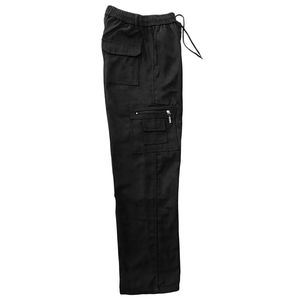 กางเกงทำงานผ้าฝ้าย 100% ปลอดภัย มีหลายกระเป๋า สะท้อนแสง ระบายอากาศ ผ้าแคนวาสกันยับ สำหรับผู้ชาย - Product Image 2