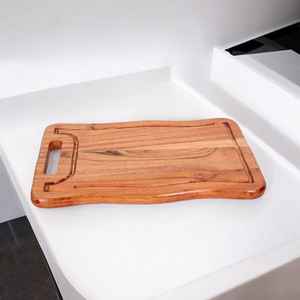 Tabla de cortar cuadrada de madera y plato de servicio de 12mm de espesor, duradero y sostenible - Product Image 1