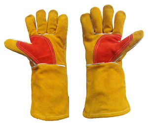 ถุงมือเชื่อมโลหะ ผลิตจากโรงงาน ราคาถูก คุณภาพสูง ถุงมือทำงาน ถุงมือเชื่อม ถุงมือป้องกัน ถุงมือเชื่อมเหลือง ขาย - Product Image 6