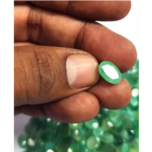 Émeraude zambienne naturelle 7x5mm 8x6mm 9x7mm 11x9mm Facette ovale 312 Cts Lot Iroc Ventes Pierres précieuses Panna de haute qualité coupées US $238 tout - Product Image 2