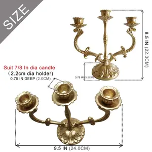 Grand Porte-Bougie de Luxe Moderne pour la Maison et l'Hôtellerie, Décoration Vintage pour Restaurant, Centre de Table Style Lanterne - Product Image 2