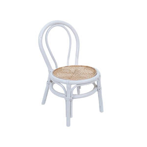 Custom Logo <b>Vintage</b> Kid's High <b>Chair</b> Modern Wood Wicker Rattan <b>Chair</b> for Dining Bedroom and Outdoor Price - Product Image 2