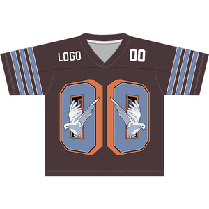 Camiseta de fútbol de malla de punto de gran tamaño con cuello en V Crop Boxy Mesh para hombre, fabricante personalizado, camisetas de fútbol Vintage americanas Francia - Product Image 3