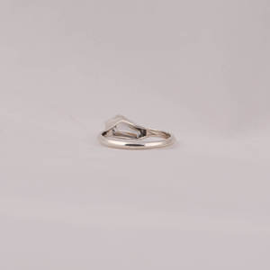 Luxury 1.50 Carat Coffin Cut CVD Lab Grown Diamond <b>Solitaire</b> Bezel Setting <b>Ring</b> Classic Engagement <b>Ring</b> 18KT White Gold Plating - Product Image 4